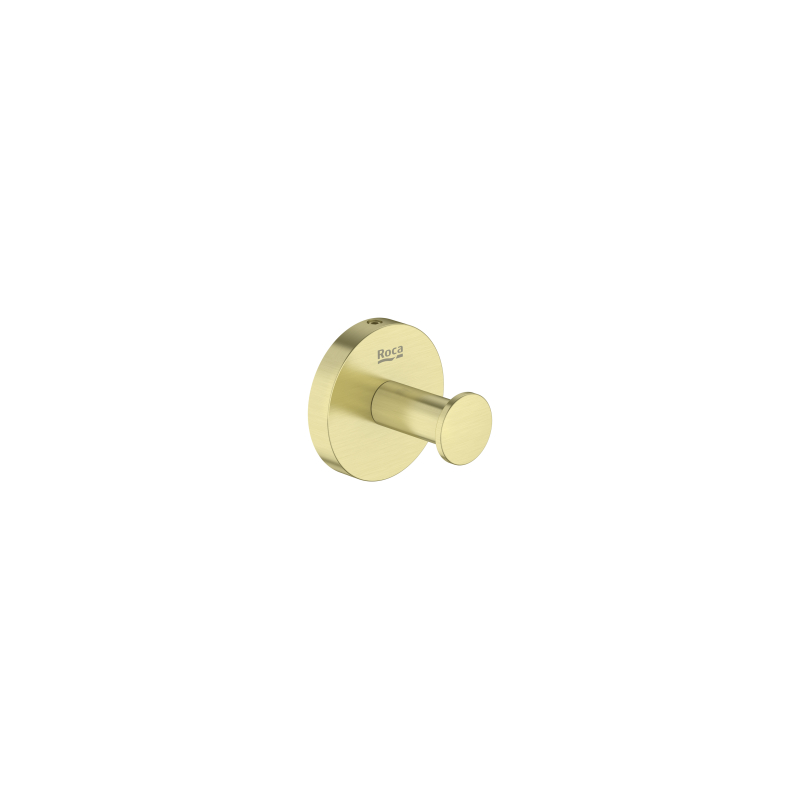 HOTELS ROUND Haczyk pojedynczy ścienny PVD Brushed Gold ROCA A817570VA0