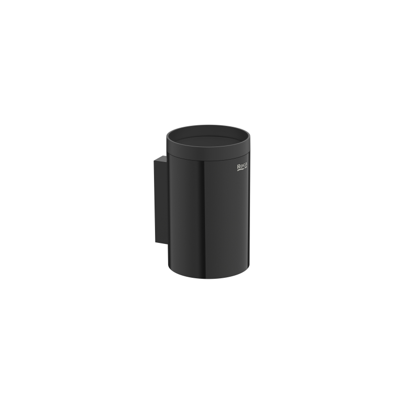 HOTELS ROUND Kubek ścienny PVD Titanium Black ROCA A817595CN0