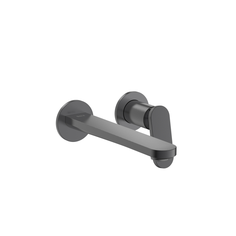 KAY Jednouchwytowa bateria umywalkowa dwuotworowa podtynkowa (wymagany element podtynkowy) PVD Brushed Graphite ROCA A5A357GGM0