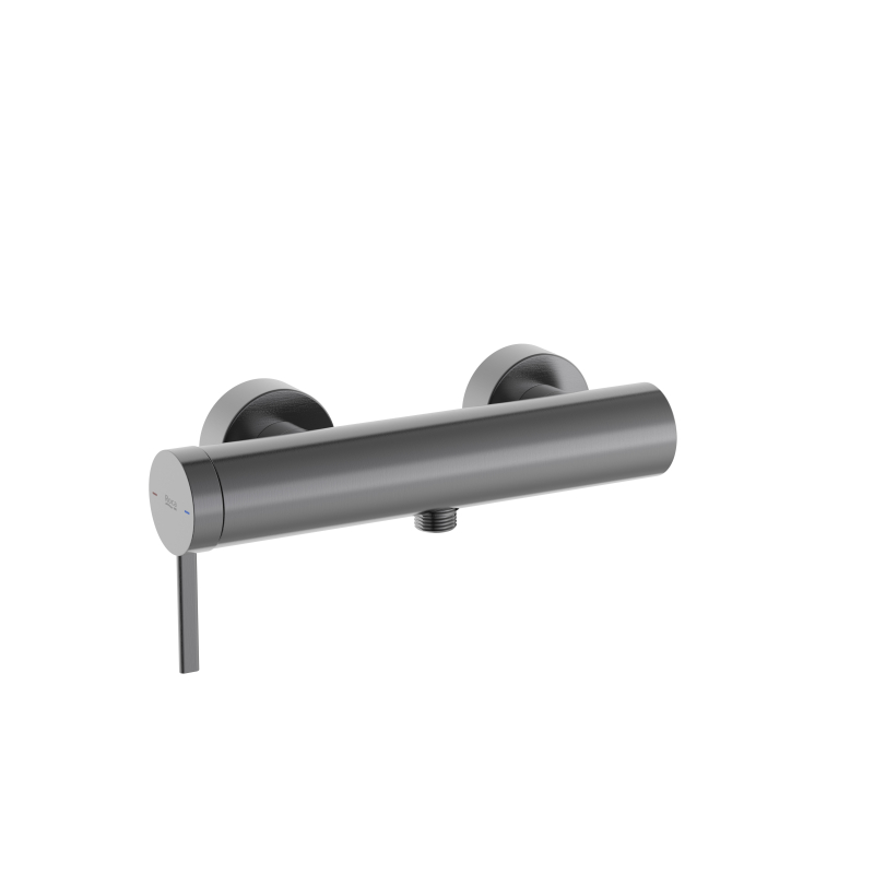 ONA Jednouchwytowa bateria prysznicowa ścienna bez zestawu PVD Brushed Graphite ROCA A5A219EGM0