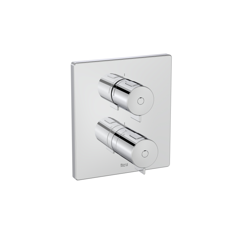 T-500 Bateria termostatyczna prysznicowa podtynkowa z rozetą kwadratową 160x180mm, chrom, do ROCABOX ROCA A5A2R18C00