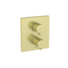 T-500 Bateria termostatyczna prysznicowa podtynkowa z rozetą kwadratową 160x180mm, PVD Brushed Gold, do ROCABOX ROCA A5A2R18VA0