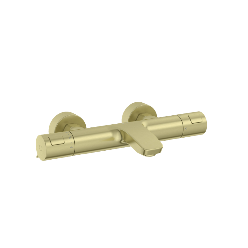 T-500 Bateria termostatyczna wannowo-prysznicowa ścienna PVD Brushed Gold ROCA A5A1E18VA0