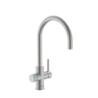 AQUAFY Bateria kuchenna z systemem filtracji wody z zaokrągloną PVD Inox ROCA A5A8B3GSM0