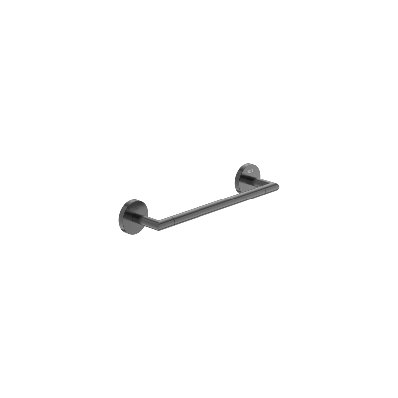 HOTELS ROUND Wieszak na ręcznik ścienny 30 cm PVD Brushed Graphite ROCA A817576GM0