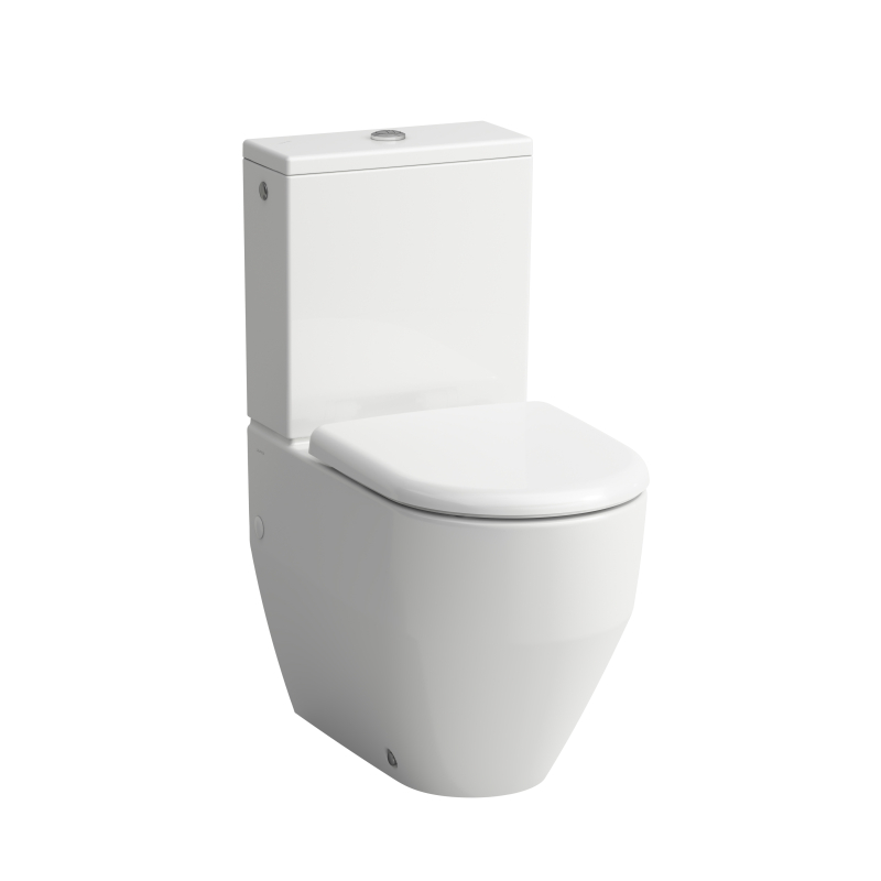 PRO A Miska do kompaktu wc RIMLESS 360 x 650 mm LCC, odpływ podwójny (poziomy lub pionowy) LAUFEN H8259624000001