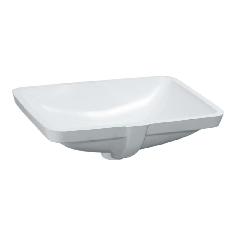 LCC Active PRO S Umywalka podblatowa 525 x 400 mm, bez otw. na baterie, z otw. przel.., wersja szlifowana LAUFEN H811961A001091