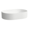 SAVOY Umywalka nablatowa owalna 550 x 380 mm, bez otworu na baterie bez otworu przelewowego LAUFEN H8129447571121