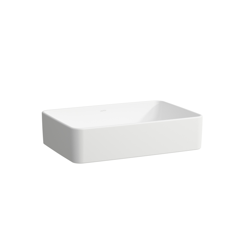 SAVOY Umywalka nablatowa prostokątna 550 x 380 mm, bez otworu na baterie bez otworu przelewowego LAUFEN H8169447571121