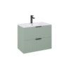 REEF Szafka łazienkowa 80 cm z 2 szufladami, do kompletacji z umywalką Hebe, szałwia ROCA A857955147
