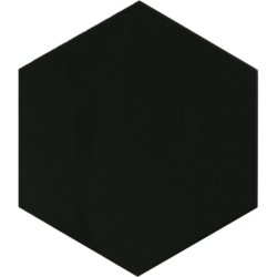 HEXAGON BLACK MAT 17,5X20,2...