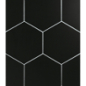 HEXAGON BLACK MAT 17,5X20,2 GAT.1 (P.96279)