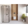Kabina prysznicowa kwadratowa 90x90 cm Blur titanium DEANTE KQBD099P