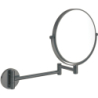 Lusterko kosmetyczne na ruchomym ramieniu - dwustronne Round titanium DEANTE ADRD811