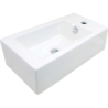 Umywalka ceramiczna nablatowa prawa Square biały DEANTE CGS6U2R