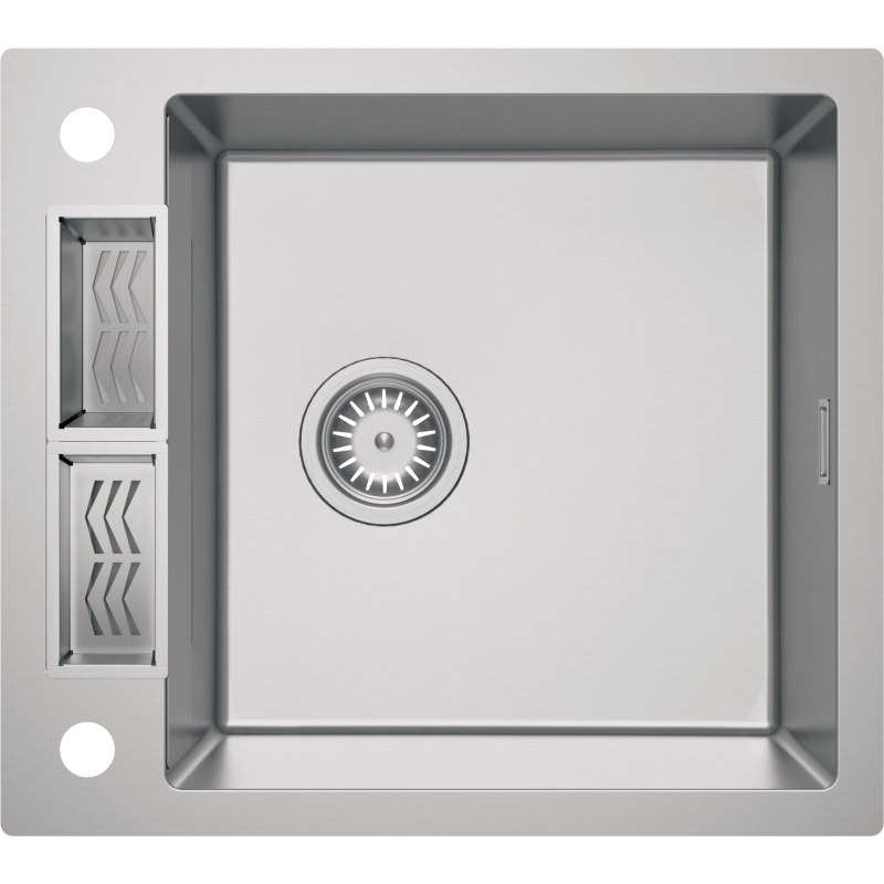Zlewozmywak stalowy 1-komorowy Magnetic stal szczotkowana DEANTE ZRM0103
