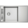 Zlewozmywak stalowy 1-komorowy z ociekaczem Magnetic stal szczotkowana DEANTE ZRM0113