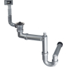 Syfon do zlewozmywaka stalowego 1-komorowego - odpływ 2"  stal DEANTE ZXY_9921