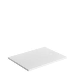 Aquarock kompozytowy brodzik prysznicowy antypoślizgowy, 80 x 100 cm, Aquarock m+ Biały mat OMNIRES AQUAROCK80-100BM