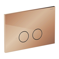 Set- strongframe stelaż podt. z eco spłuk. + steel-r45 stal. przy. spł., Eco flush set Miedź połysk OMNIRES STFWCECO1R45-RCP