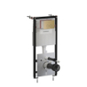 Set- strongframe stelaż podt. z eco spłuk. r45 stal. przy. spł., Eco flush Brąz antyk szczotkowany OMNIRES STFWCECO1R45-RBR