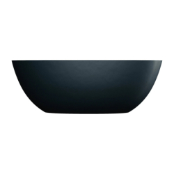 Wanna wolnostojąca z przelewem, 160 x 75 cm, Shell m+ Black lava mat OMNIRES SHELLWWZPBLV