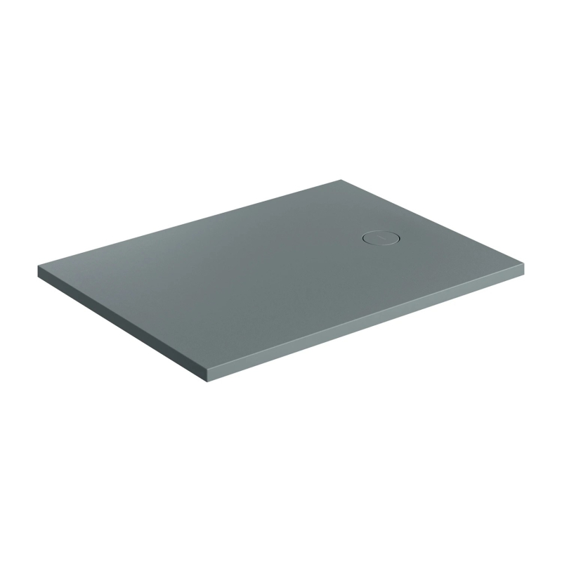Aquarock kompozytowy brodzik prysznicowy antypoślizgowy, 80 x 100 cm, Aquarock m+ Ash grey mat OMNIRES AQUAROCK80-100AG