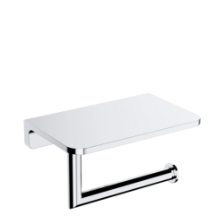 Uchwyt na papier toaletowy z półką, Modern project Chrom połysk OMNIRES MP60511CR