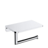 Uchwyt na papier toaletowy z półką, Modern project Chrom połysk OMNIRES MP60511CR