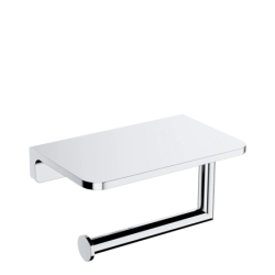 Uchwyt na papier toaletowy z półką, Modern project Chrom połysk OMNIRES MP60511CR