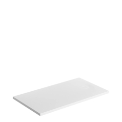 Aquarock kompozytowy brodzik prysznicowy antypoślizgowy, 80 x 160 cm, Aquarock m+ Biały mat OMNIRES AQUAROCK80-160BM