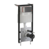 Set- strongframe stelaż podt. z eco spłuk. r45 stal. przy. spł., Eco flush set Antracyt szczotkowany OMNIRES STFWCECO1R45-RAT
