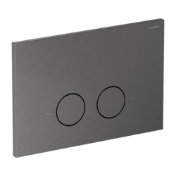 Set- strongframe stelaż podt. z eco spłuk. r45 stal. przy. spł., Eco flush set Antracyt szczotkowany OMNIRES STFWCECO1R45-RAT