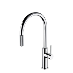 Bateria kuchenna z wyciąganą wylewką z zestawem filtrującym, Switch Chrom połysk OMNIRES SW9059-FD1CR