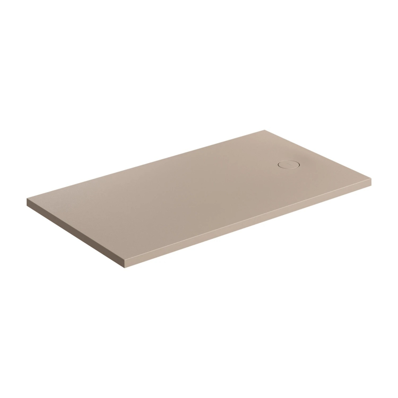 Aquarock kompozytowy brodzik prysznicowy antypoślizgowy, 80 x 140 cm, Aquarock m+ Dune beige mat OMNIRES AQUAROCK80-140DB