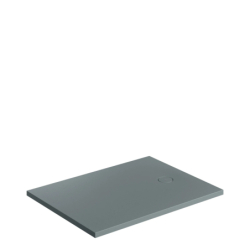 Aquarock kompozytowy brodzik prysznicowy antypoślizgowy, 90 x 100 cm, Aquarock m+ Ash grey mat OMNIRES AQUAROCK90-100AG