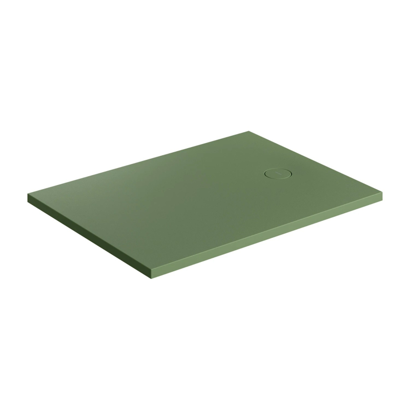 Aquarock kompozytowy brodzik prysznicowy antypoślizgowy, 80 x 100 cm, Aquarock m+ Olive mat OMNIRES AQUAROCK80-100OL