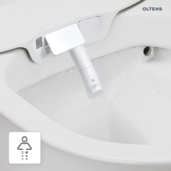 Miska WC wisząca myjąca z powłoką SmartClean z deską biała SmartFrisk OLTENS 42038000