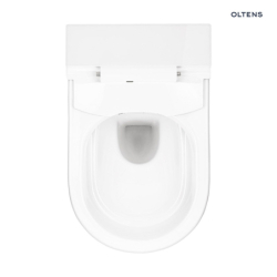 Miska WC wisząca myjąca z powłoką SmartClean z deską biała SmartFrisk OLTENS 42038000