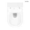 Miska WC wisząca myjąca z powłoką SmartClean z deską biała SmartFrisk OLTENS 42038000
