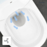 Miska WC wisząca myjąca z powłoką SmartClean z deską biała SmartFrisk OLTENS 42038000