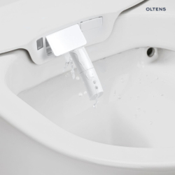 Miska WC wisząca myjąca z powłoką SmartClean z deską biała SmartFrisk OLTENS 42038000