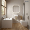 OneForm Stille PureRim miska WC wisząca z powłoką SmartClean biały połysk Hamnes OLTENS 42552000