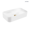 Umywalka 61x35 cm nablatowa prostokątna biała Hadsel OLTENS 40326000