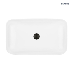 Umywalka 61x35 cm nablatowa prostokątna biała Hadsel OLTENS 40326000