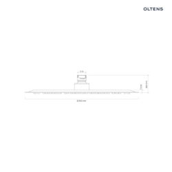 Deszczownica 30 cm okrągła złoto szczotkowane Vindel OLTENS 37006810
