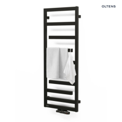 Grzejnik łazienkowy 121x50 czarny mat Flamma OLTENS 55015300