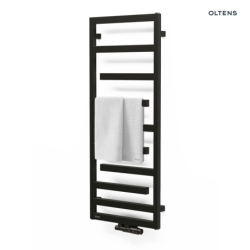 Grzejnik łazienkowy 121x50 czarny mat Flamma OLTENS 55015300