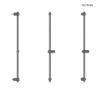 Drążek prysznicowy 90 cm grafit Alling OLTENS 37301400