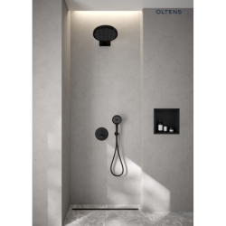 Deszczownica okrągła 32 cm czarny mat Regna OLTENS 37009300